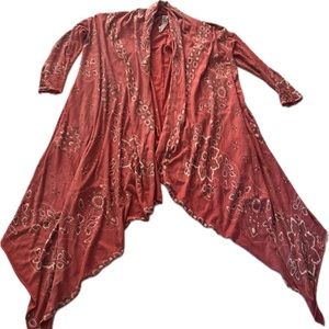 Free people Stargazer Magnolia Pearl Karesa cardi Draped waterfall Cardi